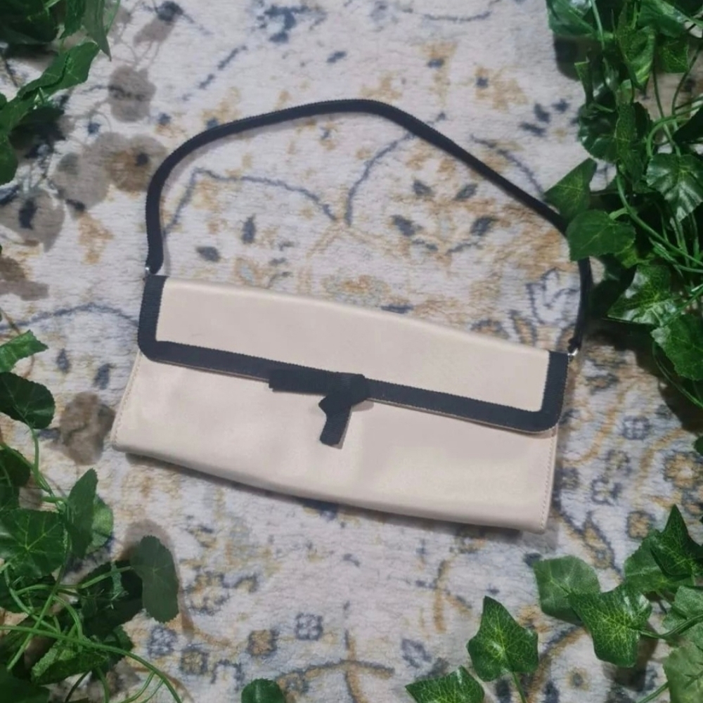 Banana Republic cream coquette clutch/wallet